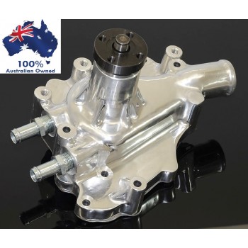 FORD FALCON MUSTANG WINDSOR 289 302 351W ALUMINIUM HIGH VOLUME POLISHED WATER PUMP – BILLET ALLOY IMPELLER